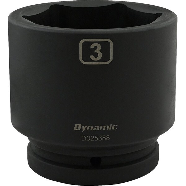 1" Drive Standard Socket, Black Phosphate, Tools 3" X 1" Drive, 6 Point Standard Length
